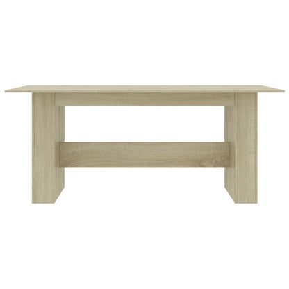 Mesa De Comedor Madera De Ingeniería Roble Sonoma 180x90x76 Cm_2