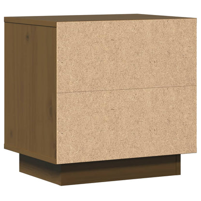 Mesitas De Noche 2 Uds Madera De Pino Marrón Miel 40x30x40 Cm_4