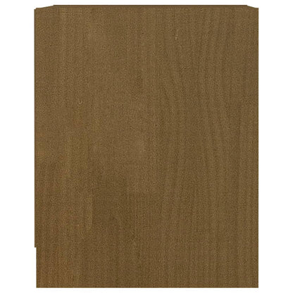 Mesita Noche Madera Pino Maciza Marrón Miel 35,5x33,5x41,5 Cm_3
