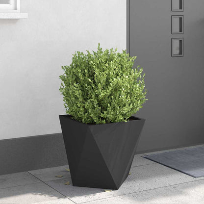 Jardinera 2 Uds. Negro 40 X 40 X 40 Cm Acero_3