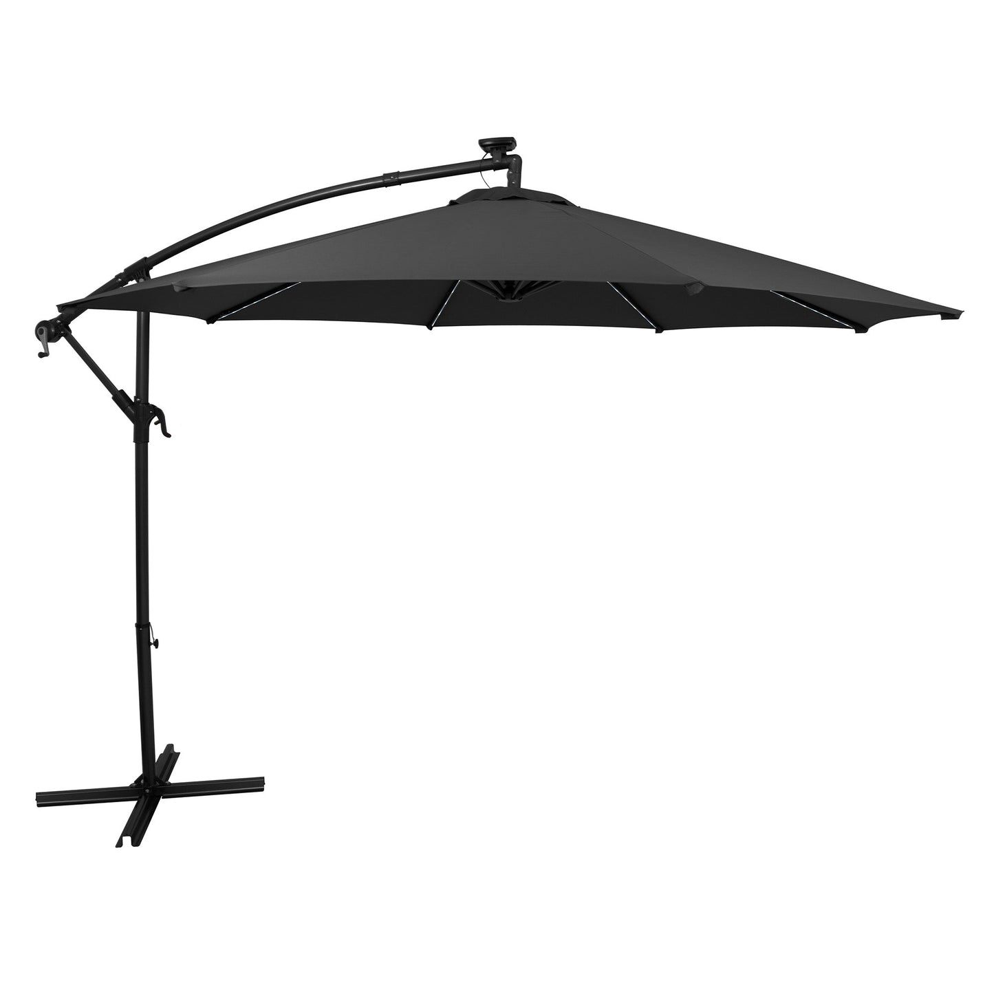 Parasol Excéntrico Led De 3 M – Gris_0