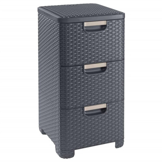 Curver Cajonera Style Gris Antracita 3x14 L_0