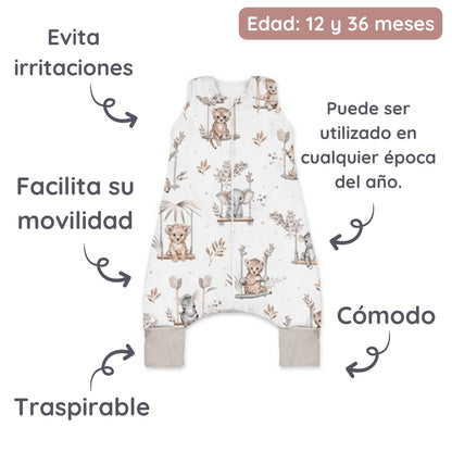Saco De Dormir Con Patas 12 A 36 Meses Africa World_3
