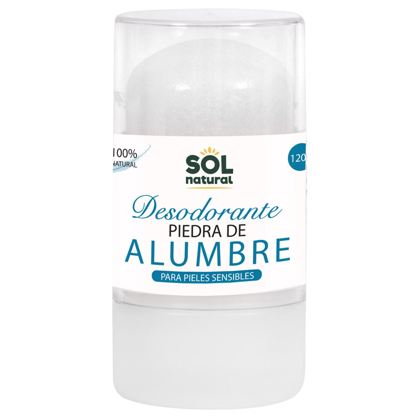 Desodorante Piedra de Alumbre Sol natural 120 g