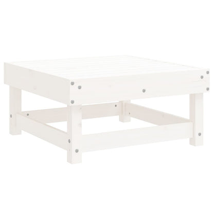 Vidaxl Juego De Sofás De Jardín 5 Piezas Madera Maciza De Pino Blanco_4