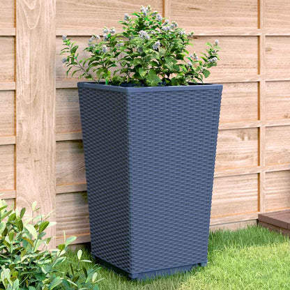 Jardineras 4 Unidades Pp Azul Gris 32,5x32,5x57 Cm_1