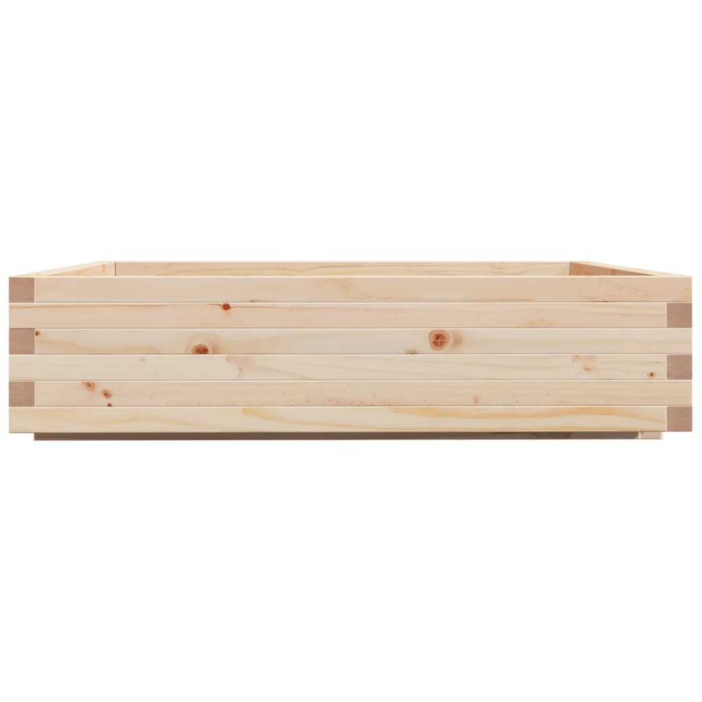 Jardinera Madera Maciza De Pino 100x100x26,5 Cm_5