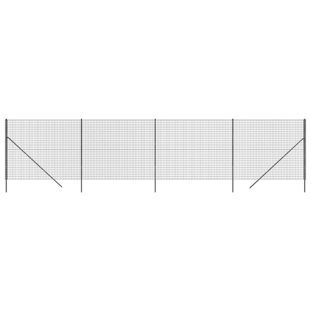 Cerca De Alambre De Acero Galvanizado Gris Antracita 1,6x10 M / Vetonek_2