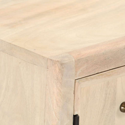 Mesa De Centro De Madera Maciza De Mango 90x45x40cm_2