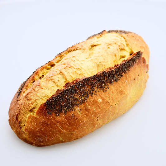 Pan oval de espelta, cúrcuma y chía ecológico