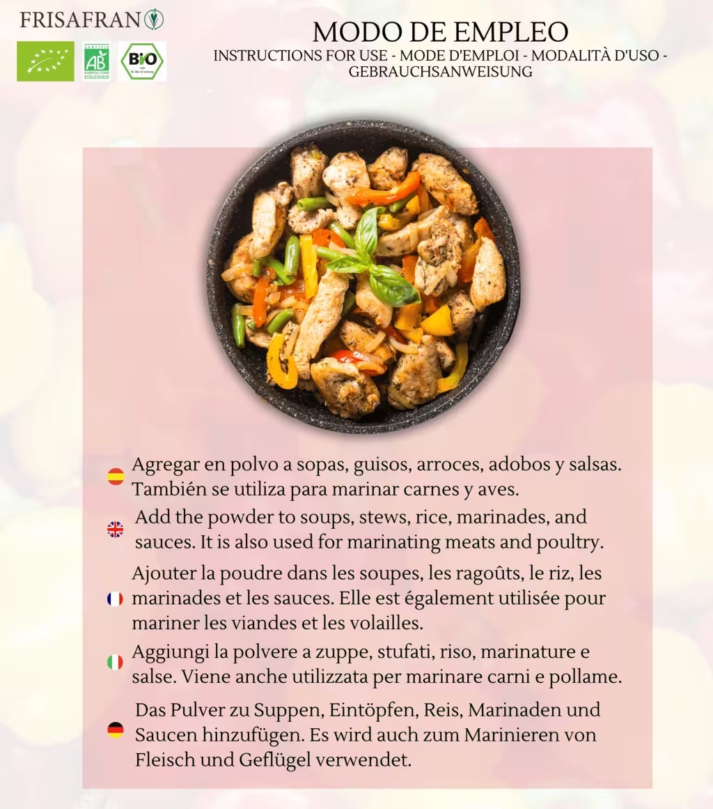 Pimentón En Polvo Ecológico | Sabor Picante 200 G_1
