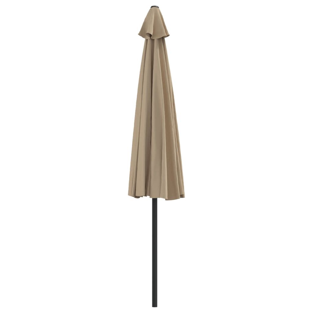 Vidaxl Sombrilla De Balcón Semicircular Palo Aluminio Taupe 300x155cm_3