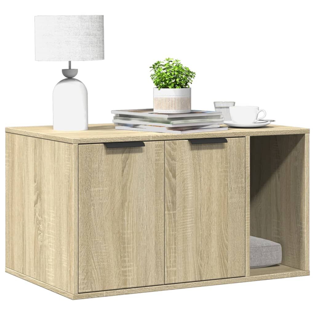 Vidaxl Mueble Arenero Para Gatos Madera Roble Sonoma 80x50x45 Cm_1