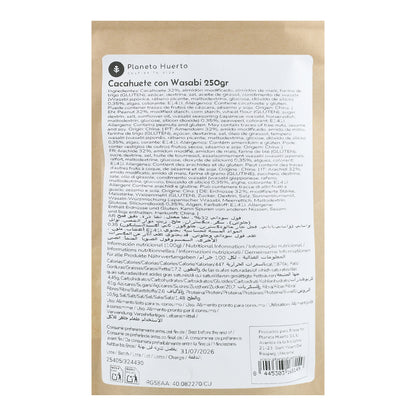 Cacahuete con wasabi Planeta Huerto 250g