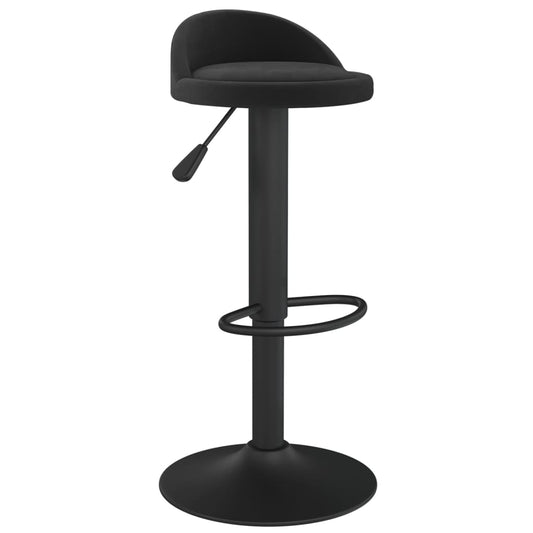 Taburete De Cocina De Terciopelo Negro_0