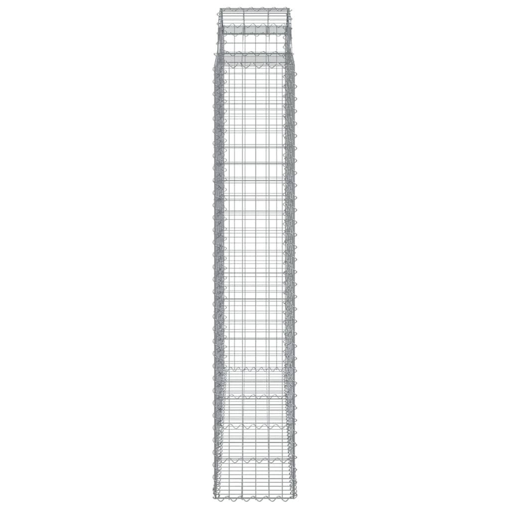 Cestas De Gaviones 6 Uds Forma De Arco Hierro 200x50x220/240 Cm_4