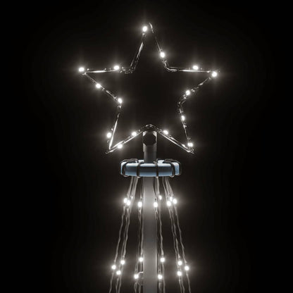 Vidaxl Árbol De Navidad Cónico 310 Led Blanco Frío 100x300 Cm_4