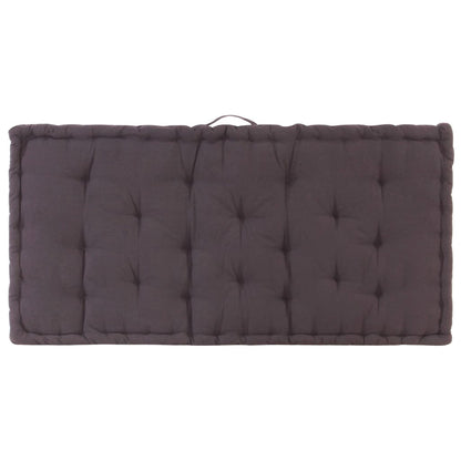 Vidaxl Cojín Para Palés Algodón Gris Antracita 120x80x10 Cm_3