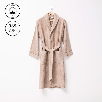 Albornoz L/xl 100% Algodón 360gsm Beige Scalpers Home_2