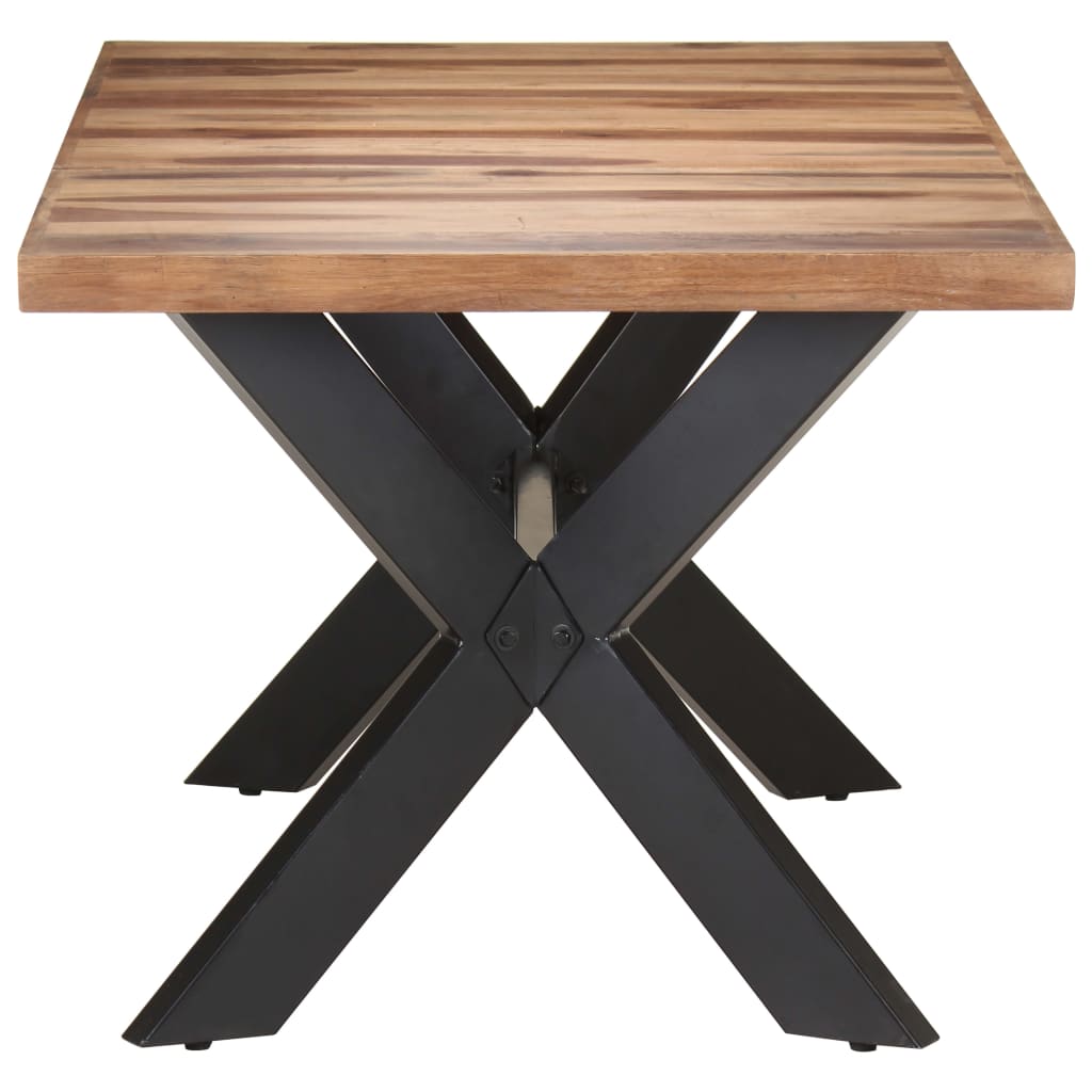 Mesa De Comedor De Madera Acacia Acabado Miel 180x90x75 Cm_1