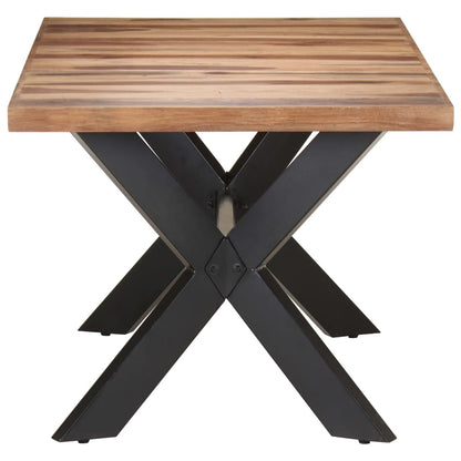 Mesa De Comedor De Madera Acacia Acabado Miel 180x90x75 Cm_1