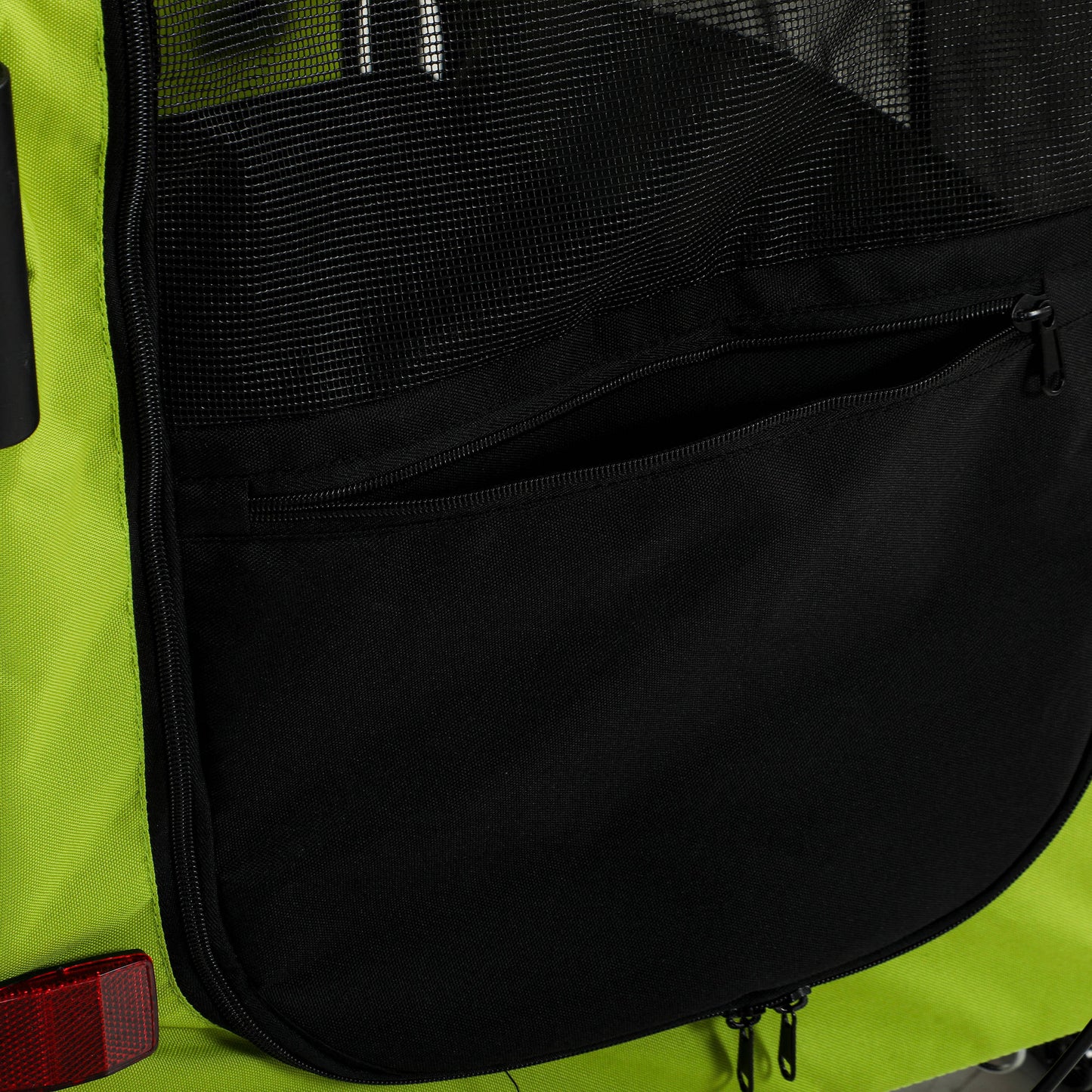 Pawhut Remolque De Bicicleta Para Perros Medianos 2 En 1 Con Suspensión Verde_3