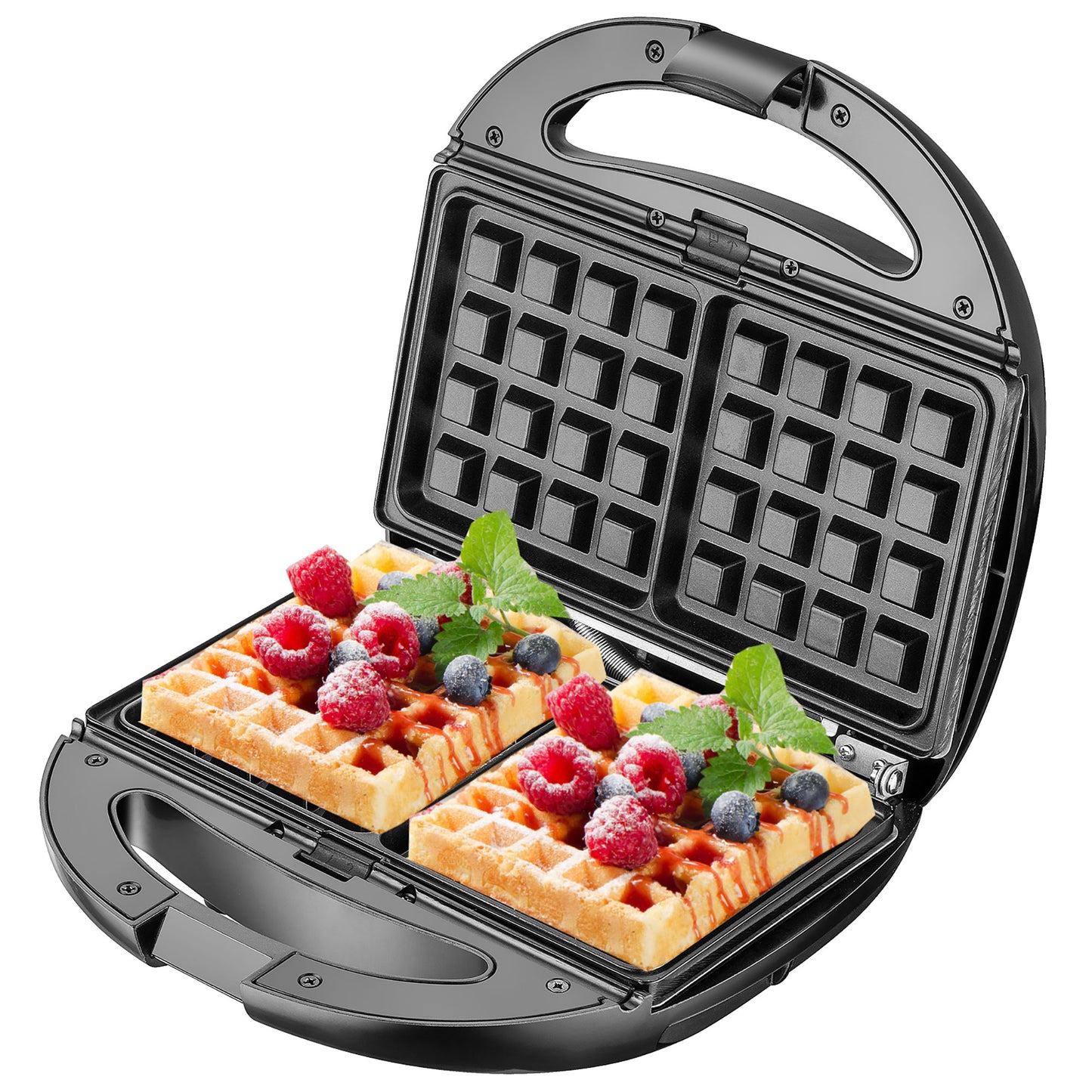 Sandwichera 6 En 1 Gofrera Grill-plancha, Galletas, Bandejas Intercambiables Antiadherentes Camry Cr3057 1200w_4