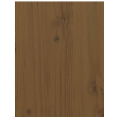 Mesita De Noche Madera Maciza De Mango Marrón Miel 40x30,5x40cm_4