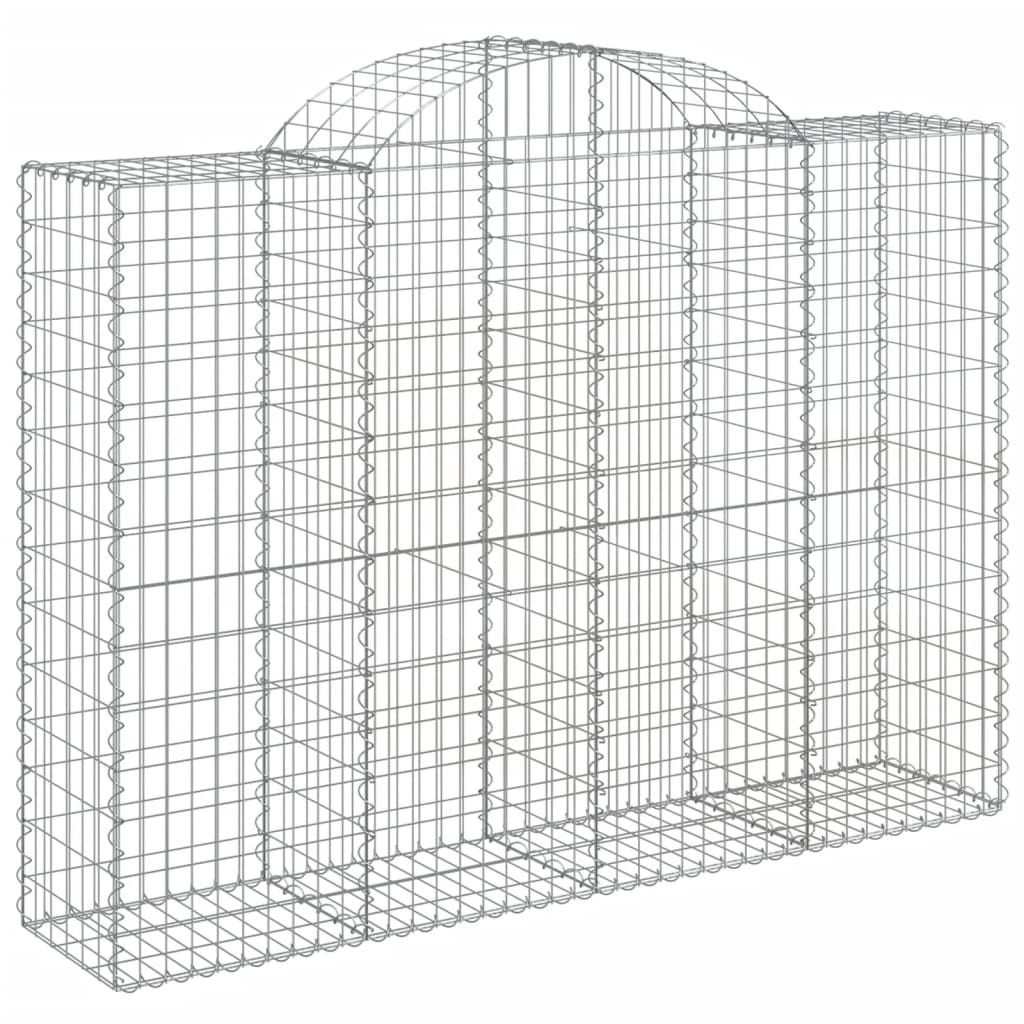 Cestas Gaviones 7 Uds Forma De Arco Hierro 200x50x140/160 Cm_2