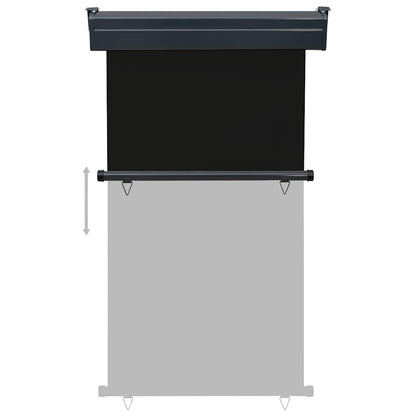 Vidaxl Toldo Lateral De Balcón Negro 105x250 Cm_4