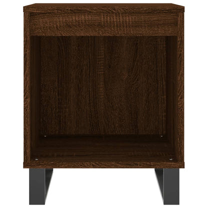 Mesitas Noche 2 Uds Madera Ingeniería Marrón Roble 40x35x50 Cm_3