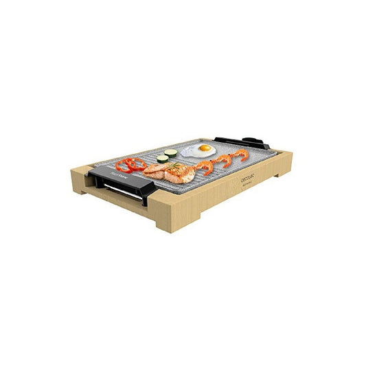 Cecotec Plancha Eléctrica Plancha De Cocina Tasty&grill 2000 Bamboo Mixstone_0
