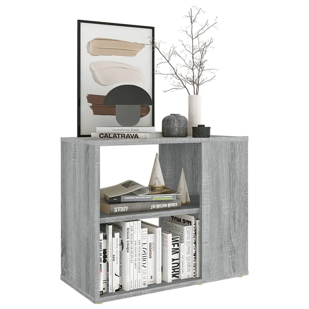 Armario Auxiliar Madera Contrachapada Gris Sonoma 60x30x50 Cm / Vetonek_2