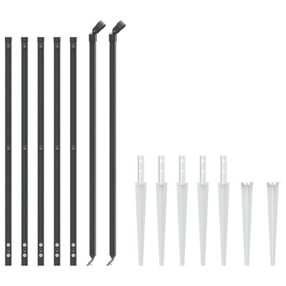 Cerca De Alambre Con Pinchos De Anclaje Gris Antracita 1,1x10 M / Vetonek_0