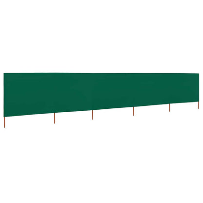 Vidaxl Paravientos De Playa De 5 Paneles Tela Verde 600x80 Cm_1