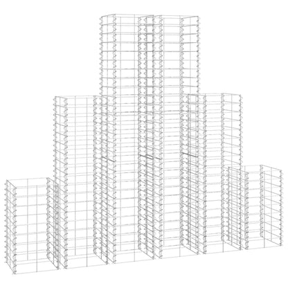 Cestas De Muro De Gaviones Alambre Galvanizado 6 Unidades / Vetonek_2