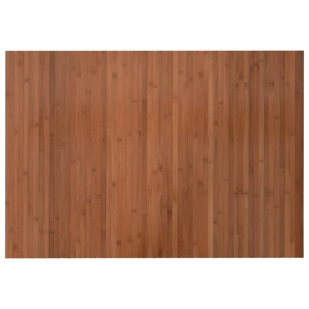 Vidaxl Alfombra Rectangular Bambú Marrón 70x100 Cm_0