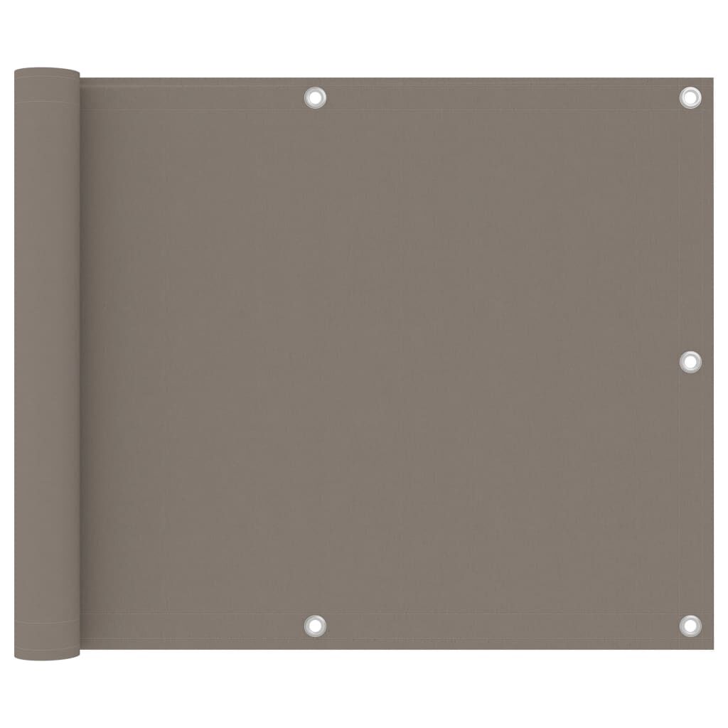Vidaxl Toldo Para Balcón De Tela Oxford Gris Taupe 75x300 Cm_0