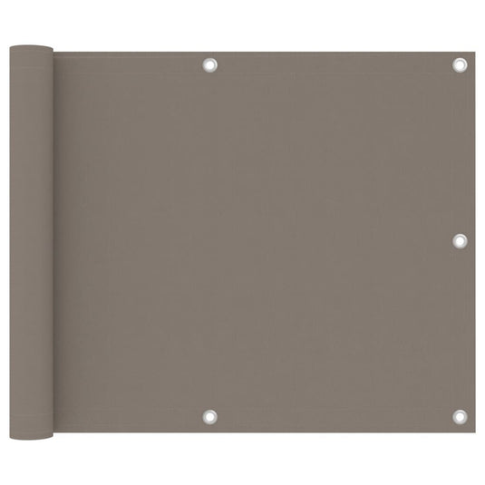 Vidaxl Toldo Para Balcón De Tela Oxford Gris Taupe 75x300 Cm_0