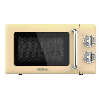 Microondas Mecánico De 20 L Proclean 3010 Retro Yellow. 700 W En 6 Niveles, Temporizador Hasta 30 Minutos, Modo Descongelación, Diseño Vintage En Am_0