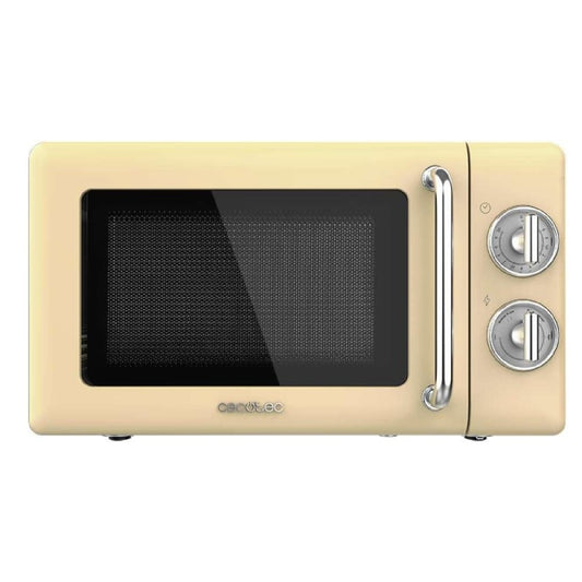 Microondas Mecánico De 20 L Proclean 3010 Retro Yellow. 700 W En 6 Niveles, Temporizador Hasta 30 Minutos, Modo Descongelación, Diseño Vintage En Am_0