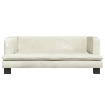 Cama Para Perros De Terciopelo Crema 80x45x30 Cm / Vetonek_0