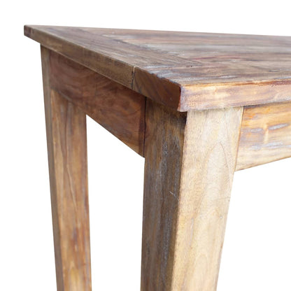 Mesa De Comedor De Madera Maciza De Caoba 120x60x77 Cm_3