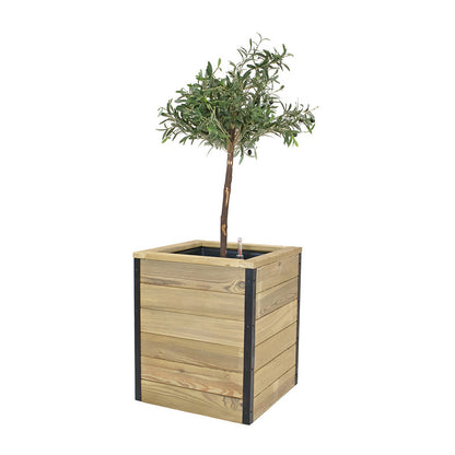 Jardinera De Madera Con Autorriego 50x50x60 Cm Nidum Hortalia_0