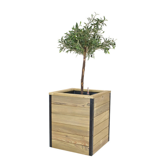 Jardinera De Madera Con Autorriego 50x50x60 Cm Nidum Hortalia_0