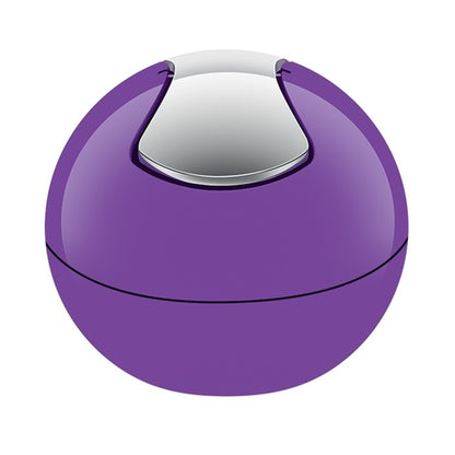 Spirella Colección Bowl, Papelera Ø16 X 14 Cm (1 Litro), Poliestirol, Morado_0