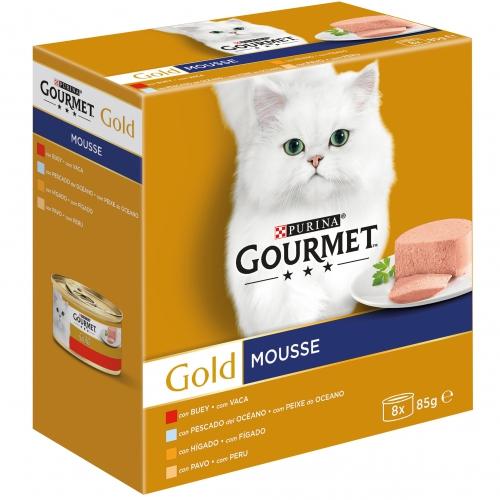 GOURMET GOLD Mousse Surtido Multipack (8 x 85 g)
