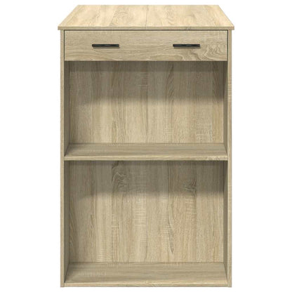 Mesa Alta De Bar Madera Ingeniería Roble Sonoma 102x70x103,5 Cm_4