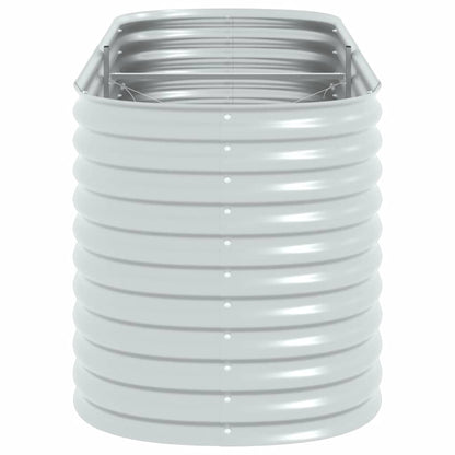 Arriate De Acero Galvanizado Plateado 240x80x81 Cm_5