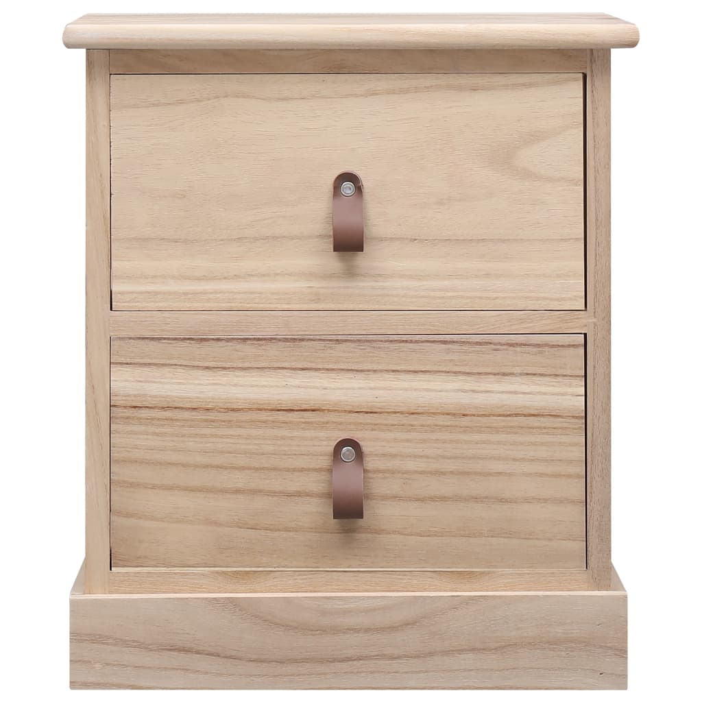 Mesitas De Noche 2 Unidades Madera De Paulownia 38x28x45 Cm_2